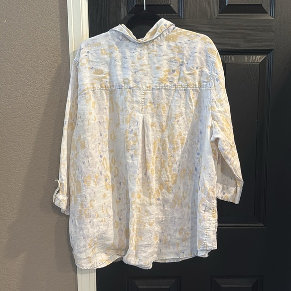 Ruby Rd. Cream and Yellow Shirt - Picture 5 of 6